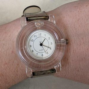 Vintage Lucite Water Bubble Watch